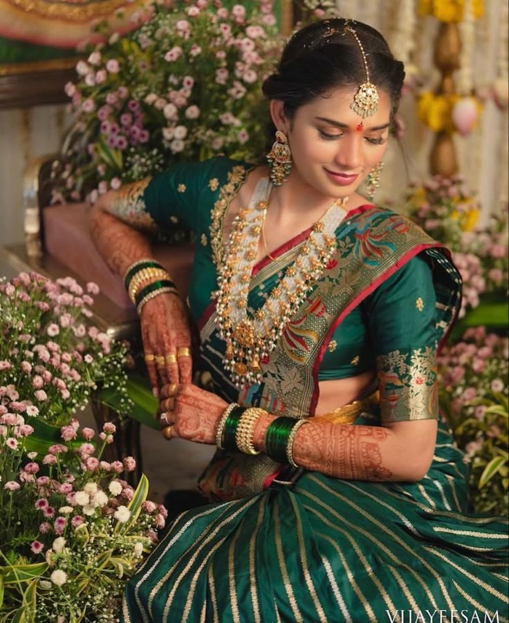 Mehendi occasion collection showcasing traditional Indian sarees